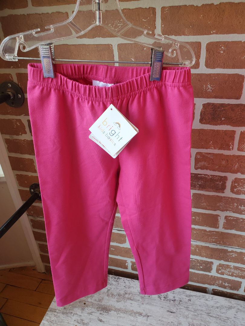 Dark Pink Hanna Andersson Cropped Pants NEW, 8