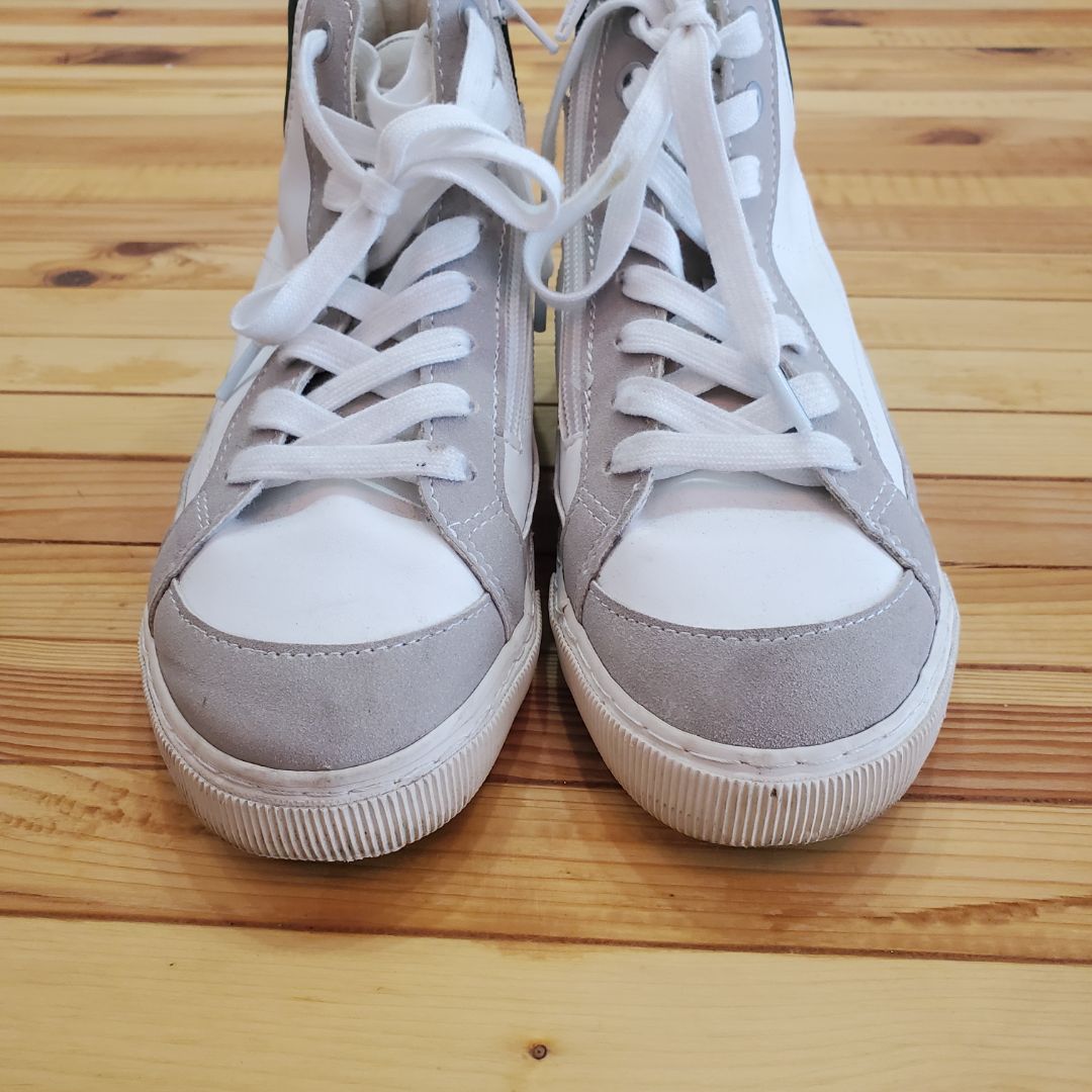 White Zara Hi top sneaker, 4