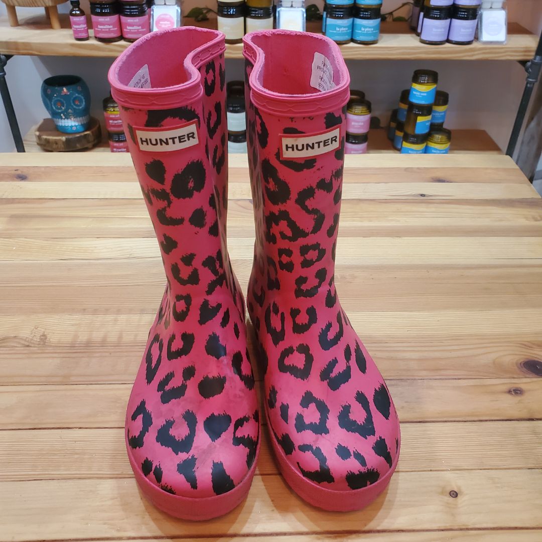 Hunter Rainboot leopard pink, 1