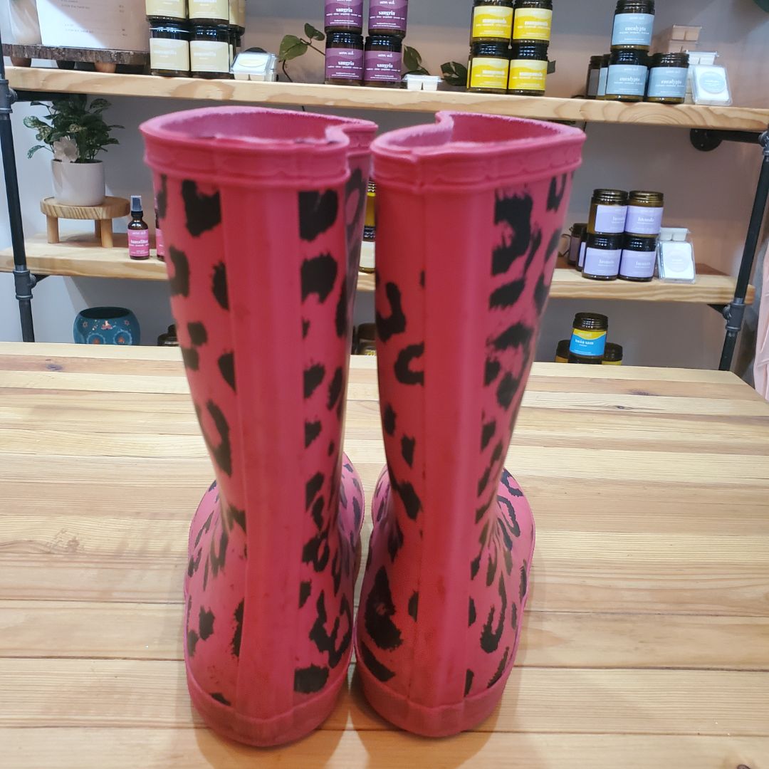 Hunter Rainboot leopard pink, 1