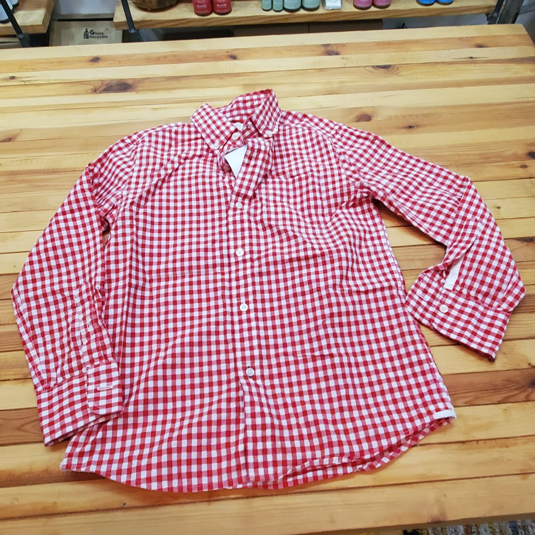 Crewcuts Oxford checkered red, 10