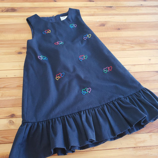 Florence Eiseman Pinafore navy, 6