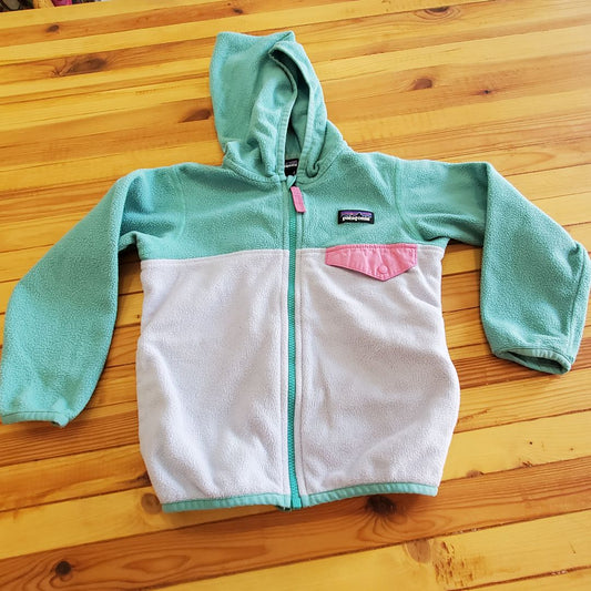 Patagonia Light fleece w/hood, 3,Teal Blue