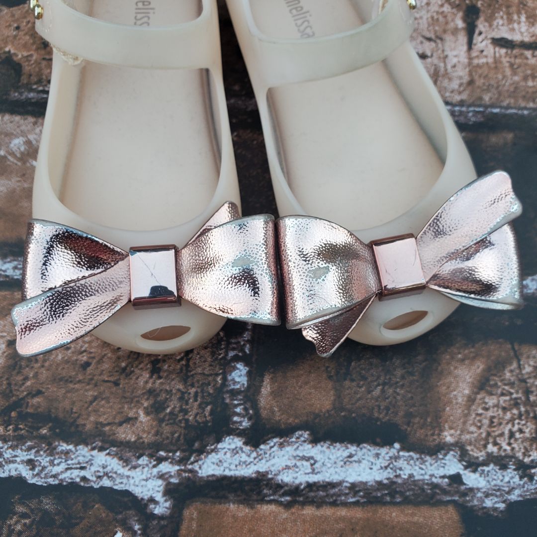 Mini Melissa Bows-SOLD AS IS, 9,Rose Gold