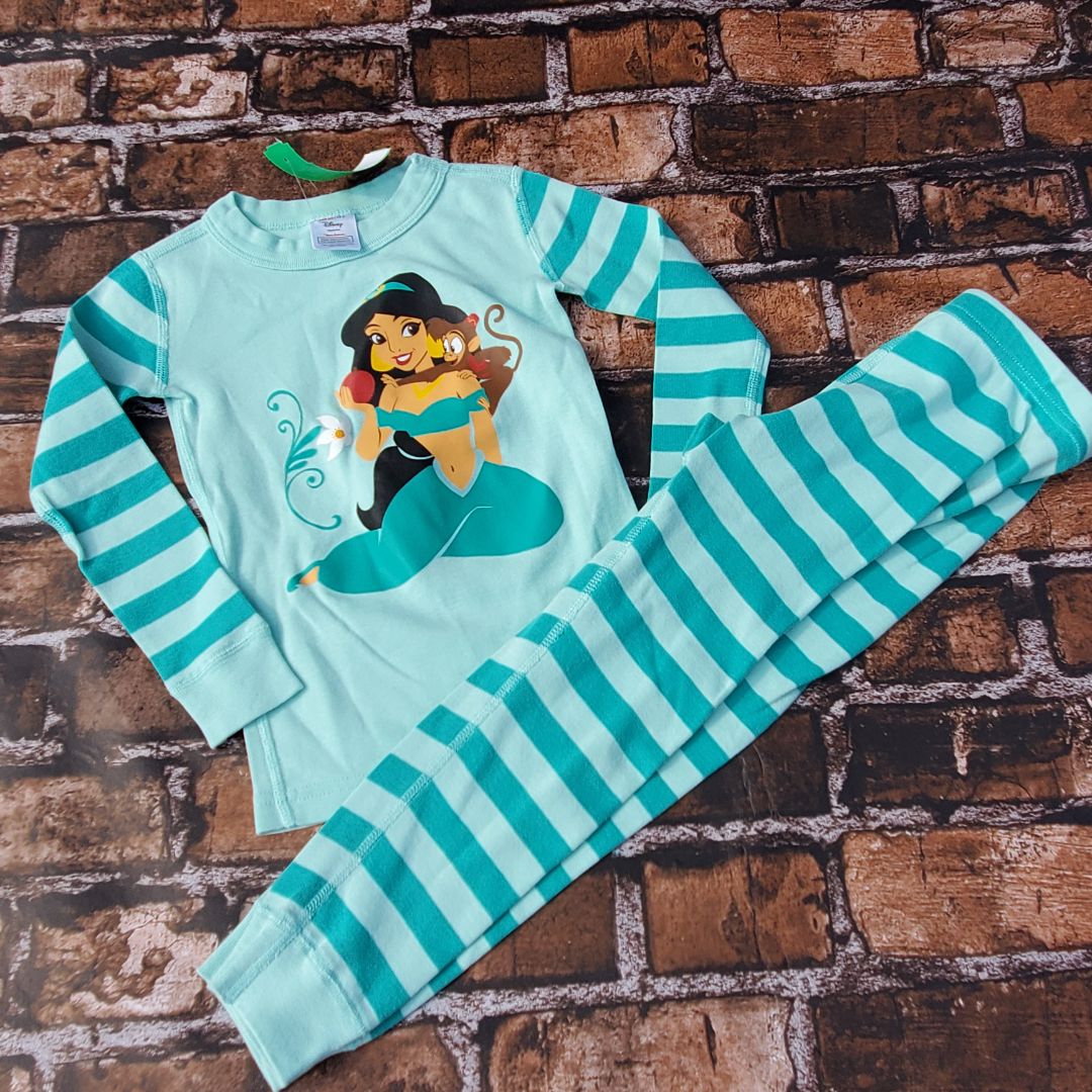 Hanna Andersson Pajamas Jasmine, 4,Teal