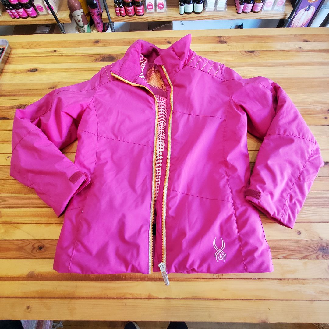 Spyder Ski jacket Winter Coat, 14,Pink