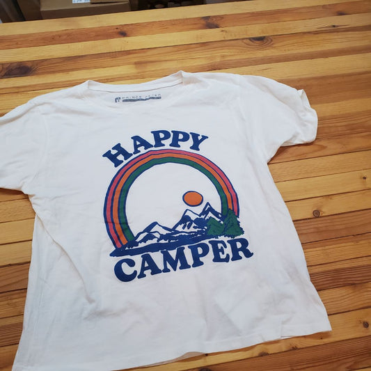 Prince Peter Happy Camper crop, 14-16,White