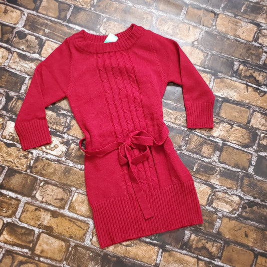 My Michelle sweater dress, 7-8,Red