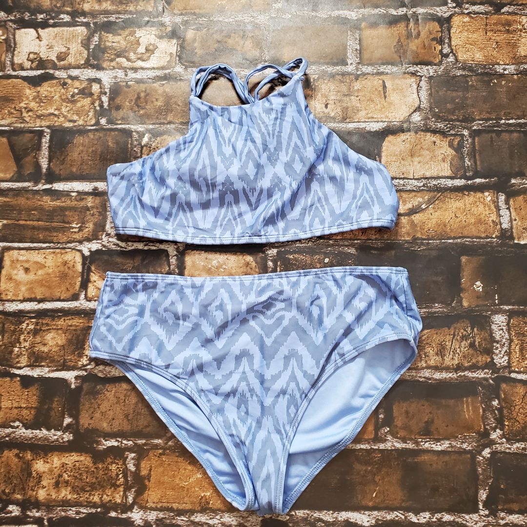 2 PC  swim suit, 12-14,Blue