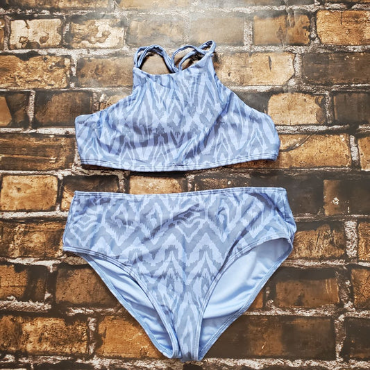 2 PC  swim suit, 12-14,Blue