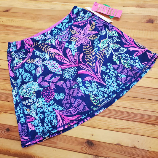 Lilly Pulitzer Swim skort NEW, 12-14,Navy