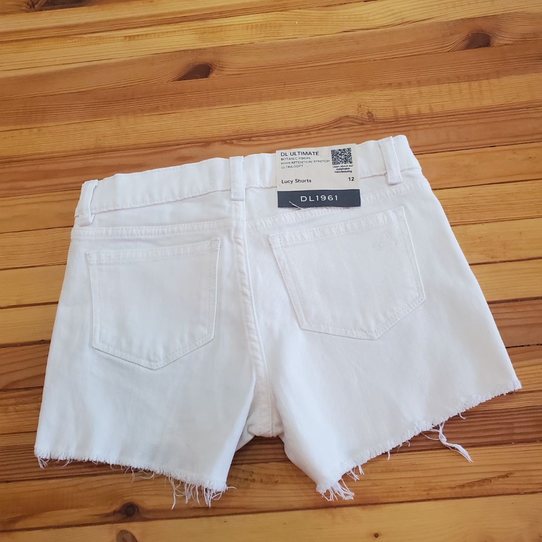 DL1961 Denim Lucy shorts NEW, 12,White